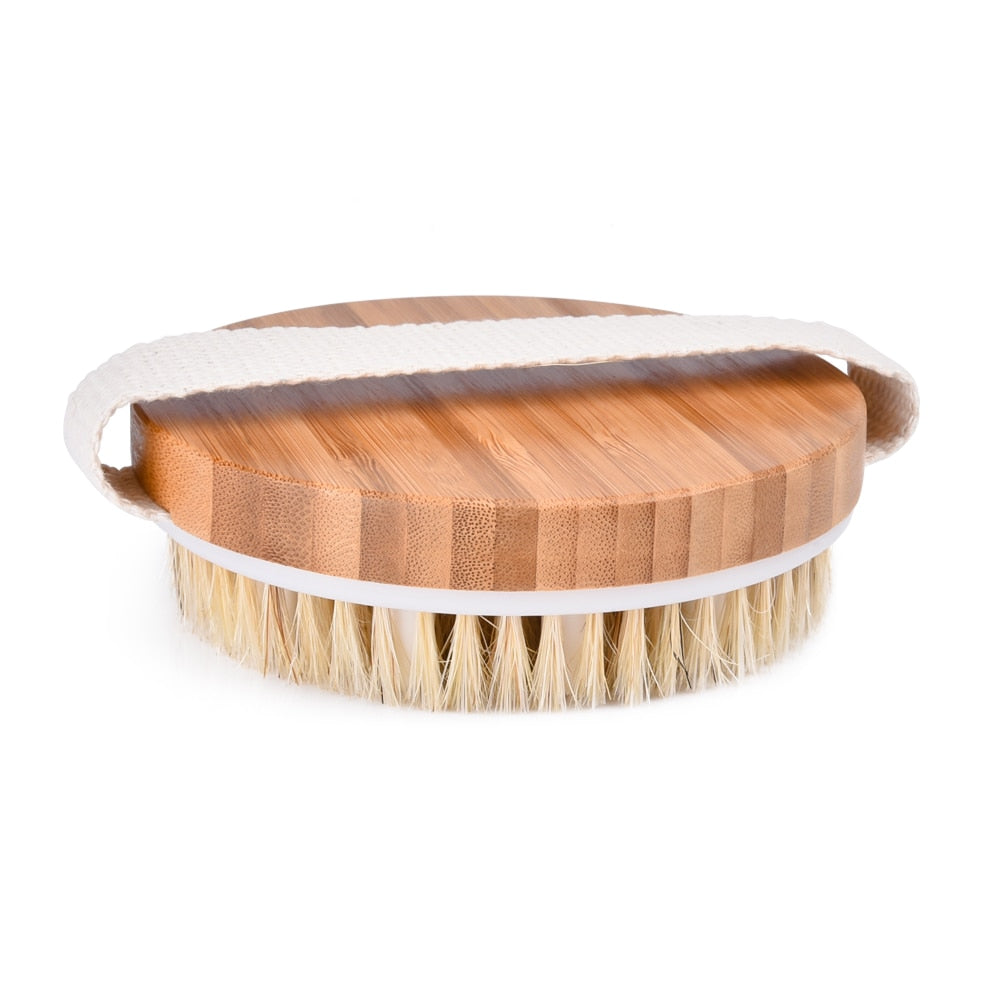 Handheld Natural bristles Bath brush Body Massage