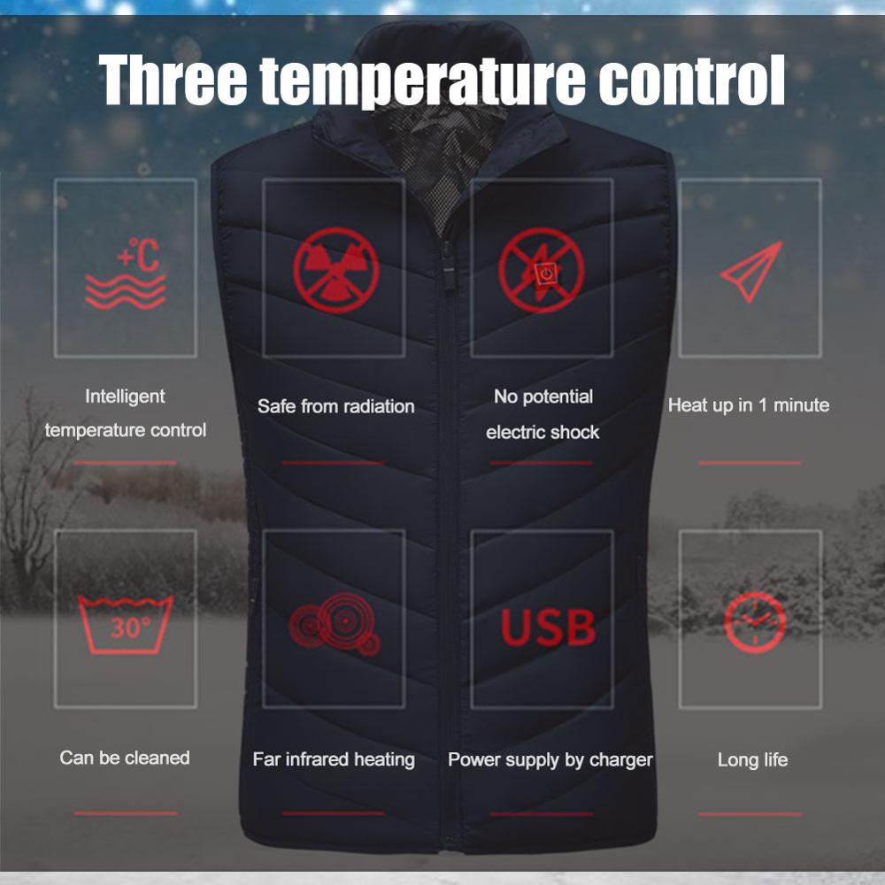 Heating Vest Washable Usb Charging Heating Warm