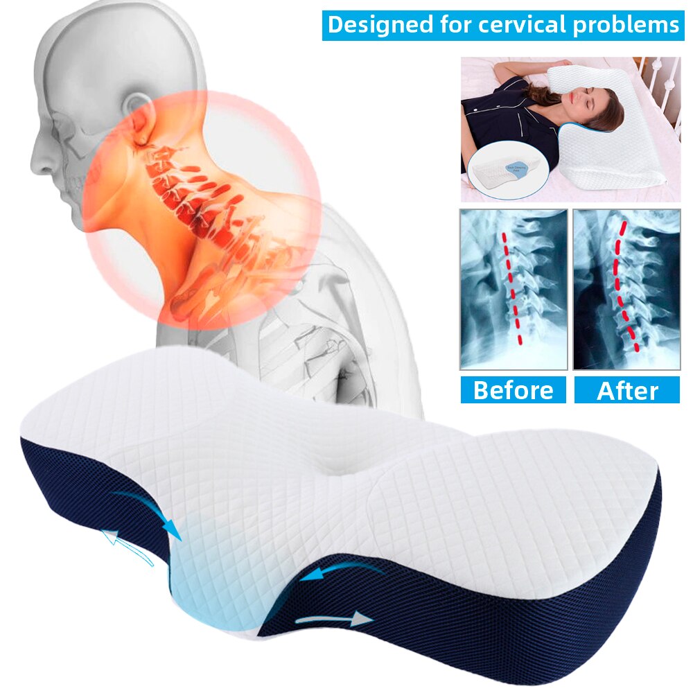 Orthopedic Pillow Slow Rebound Memory Foam Pillow Core To Help Sleep