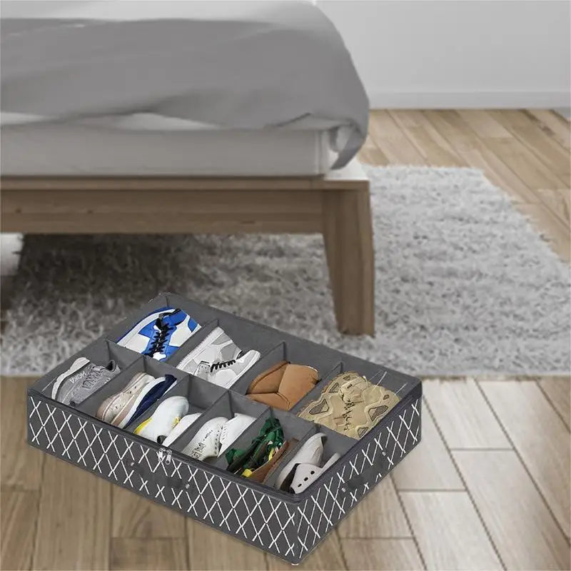 Under Bed Shoe Storage Underbed Storage Non Woven Box College Essentials Organization And Storage For Dorms Homes Apartments