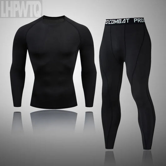 New Men Thermal Underwear Sets Compression Sweat Quick Drying Thermo Underwear