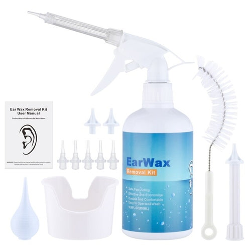 500/300ml Ear Cleaner Kit Ear Wax Remover Plastic Bottle Ear