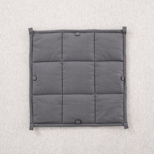 Dark Gray Cotton Gravity Blanket Promote Deep Sleep Reduce Anxiety SP