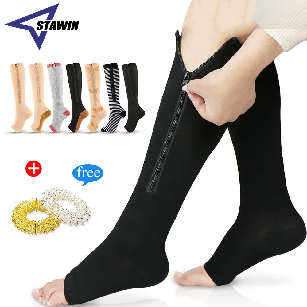 Copper Compression Sock Compression Stockings Zipper Compression Sock