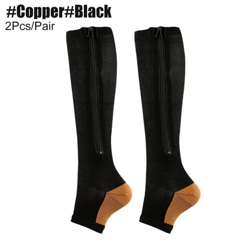 Copper Compression Sock Compression Stockings Zipper Compression Sock