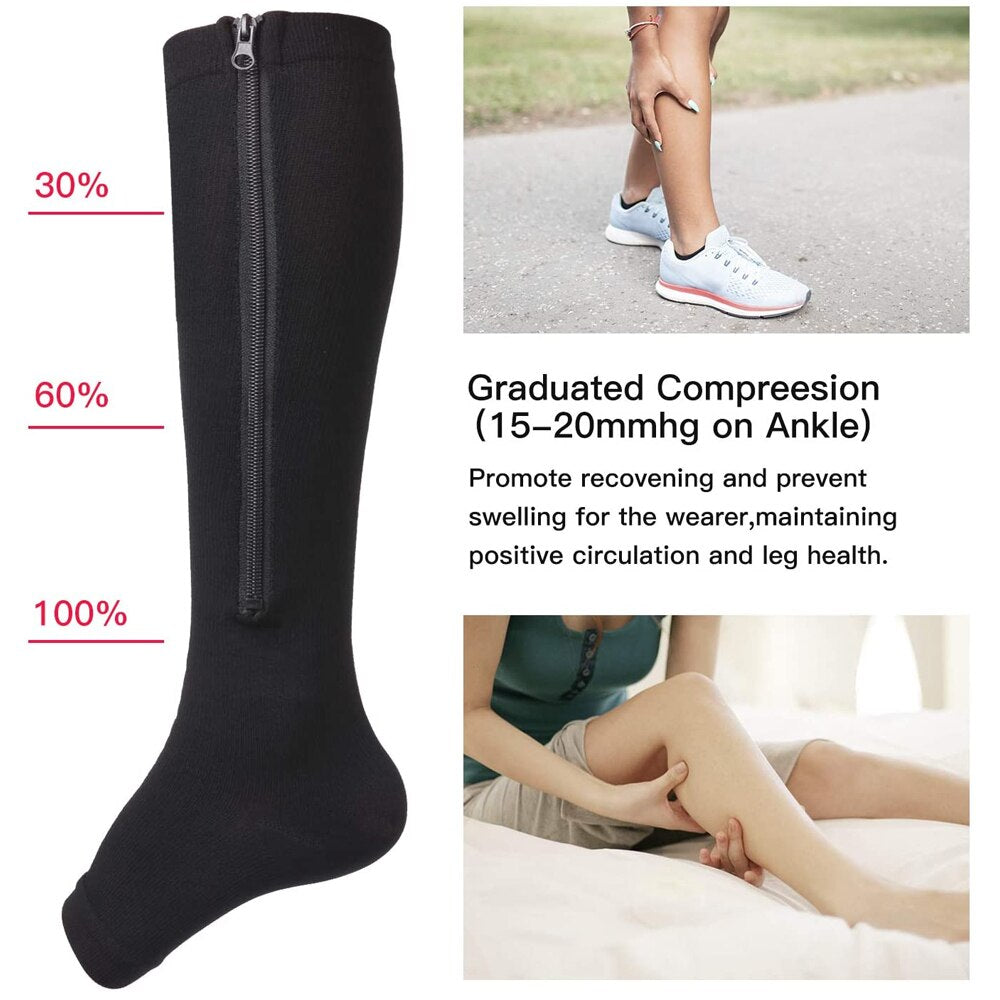 Copper Compression Sock Compression Stockings Zipper Compression Sock