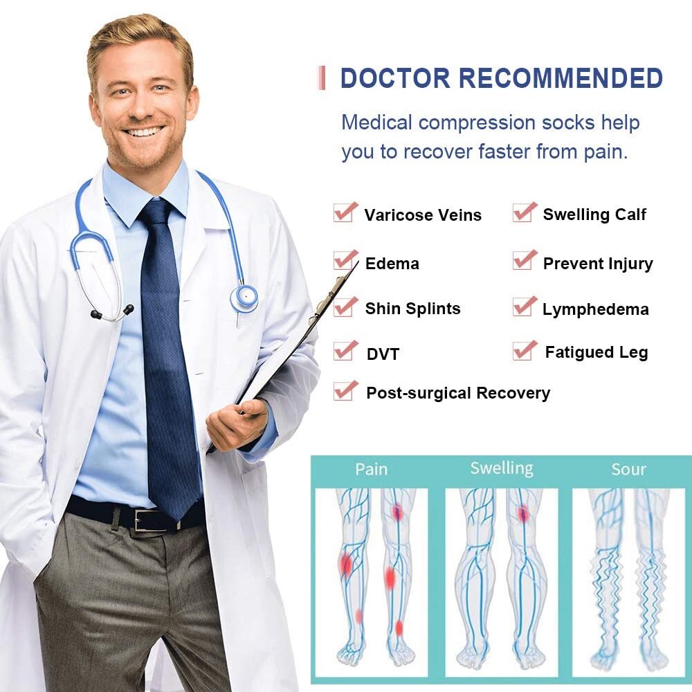 Copper Compression Sock Compression Stockings Zipper Compression Sock