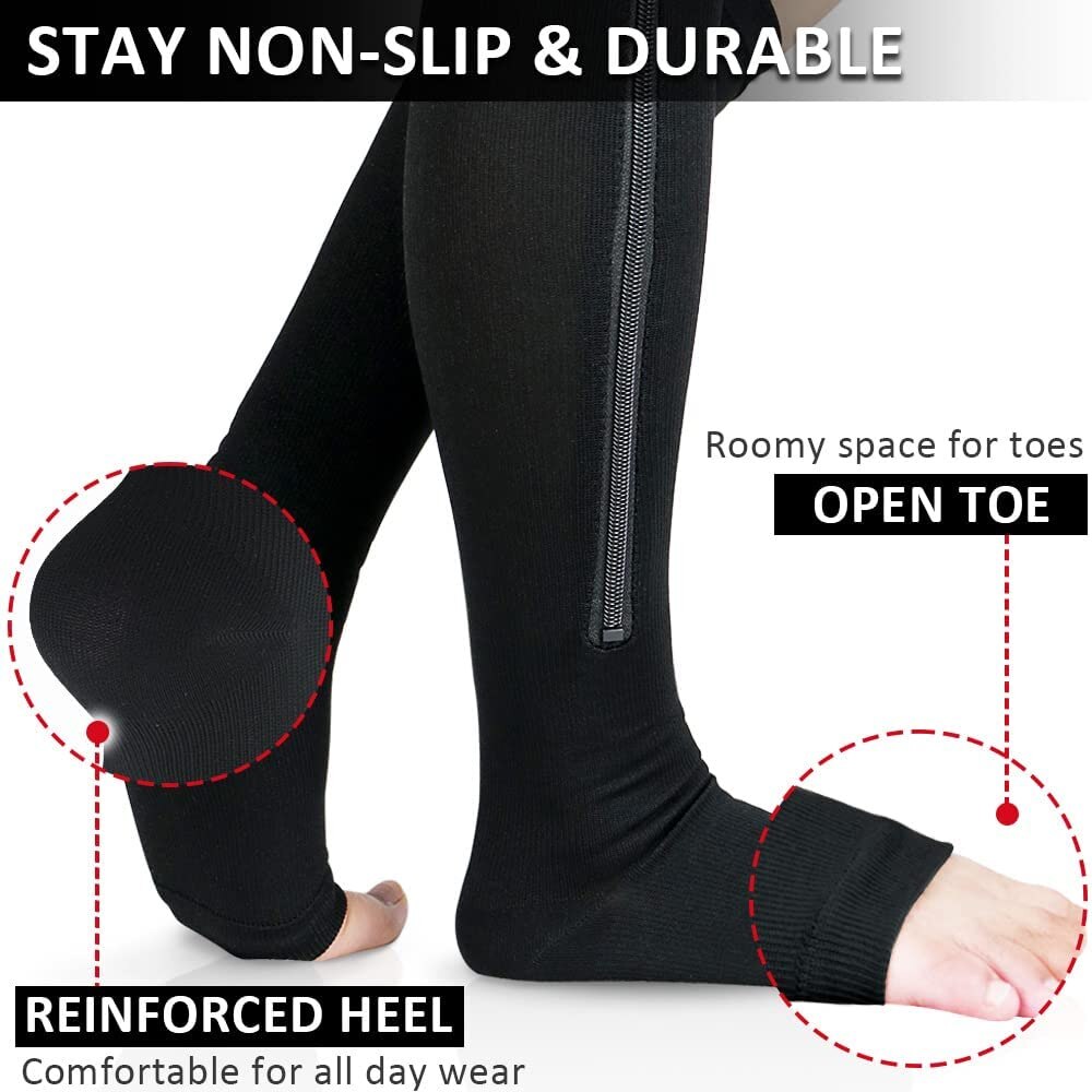 Copper Compression Sock Compression Stockings Zipper Compression Sock