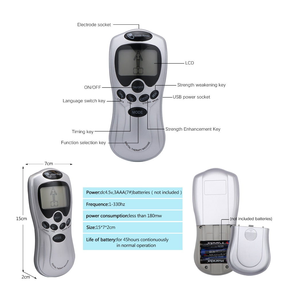 Ems Tens Unit Health Herald Digital Therapy Machine Acupuncture Pen