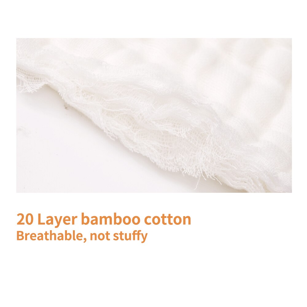 Elinfant 1/5/10 Pieces/Lot 20 Layers 3 Sizes Bamboo Cotton Muslin