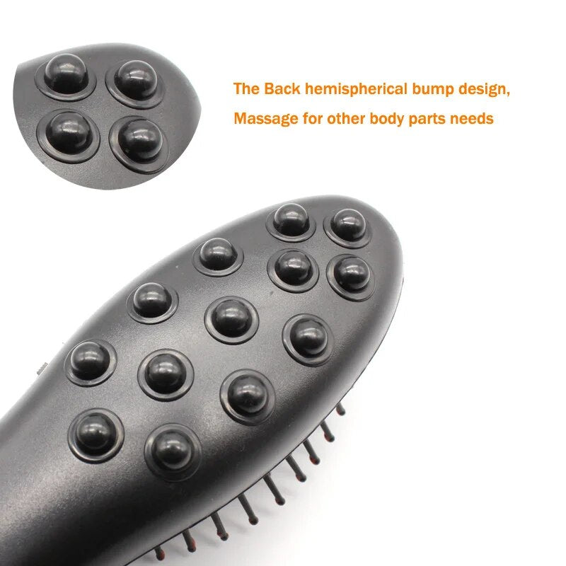 Health Hair Care Electric Massage Comb Head Blood Circulation Scalp Vibrating Massage Brush Relaxation & Body Massage Soft