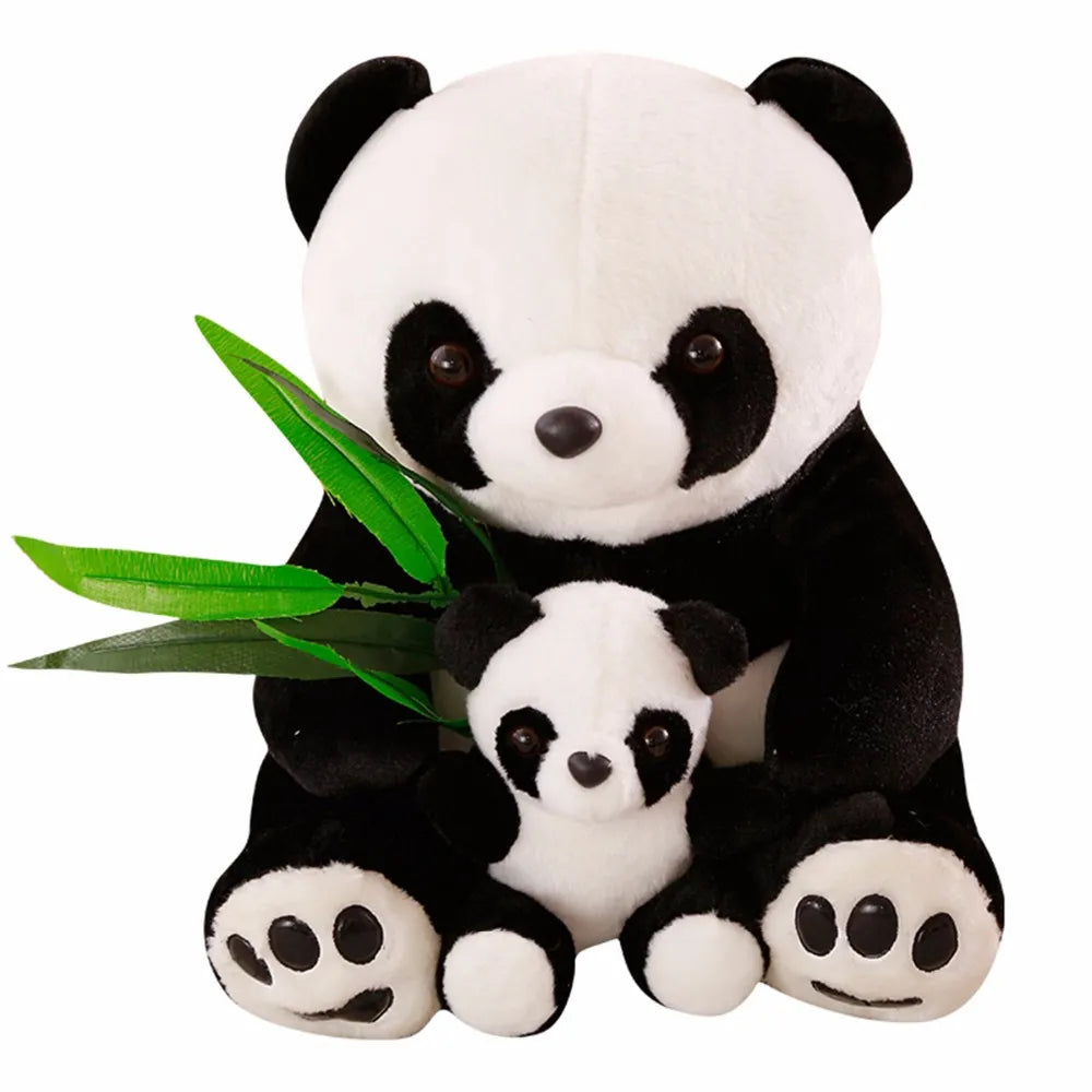 New Plush Panda Toys Cute Stuffed Animal Doll Mother And Son Toy Gift for Children Friends Girls  Home Decor Christmas Gift