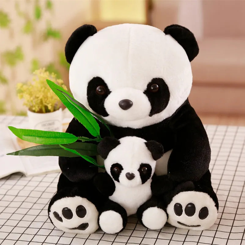 New Plush Panda Toys Cute Stuffed Animal Doll Mother And Son Toy Gift for Children Friends Girls  Home Decor Christmas Gift