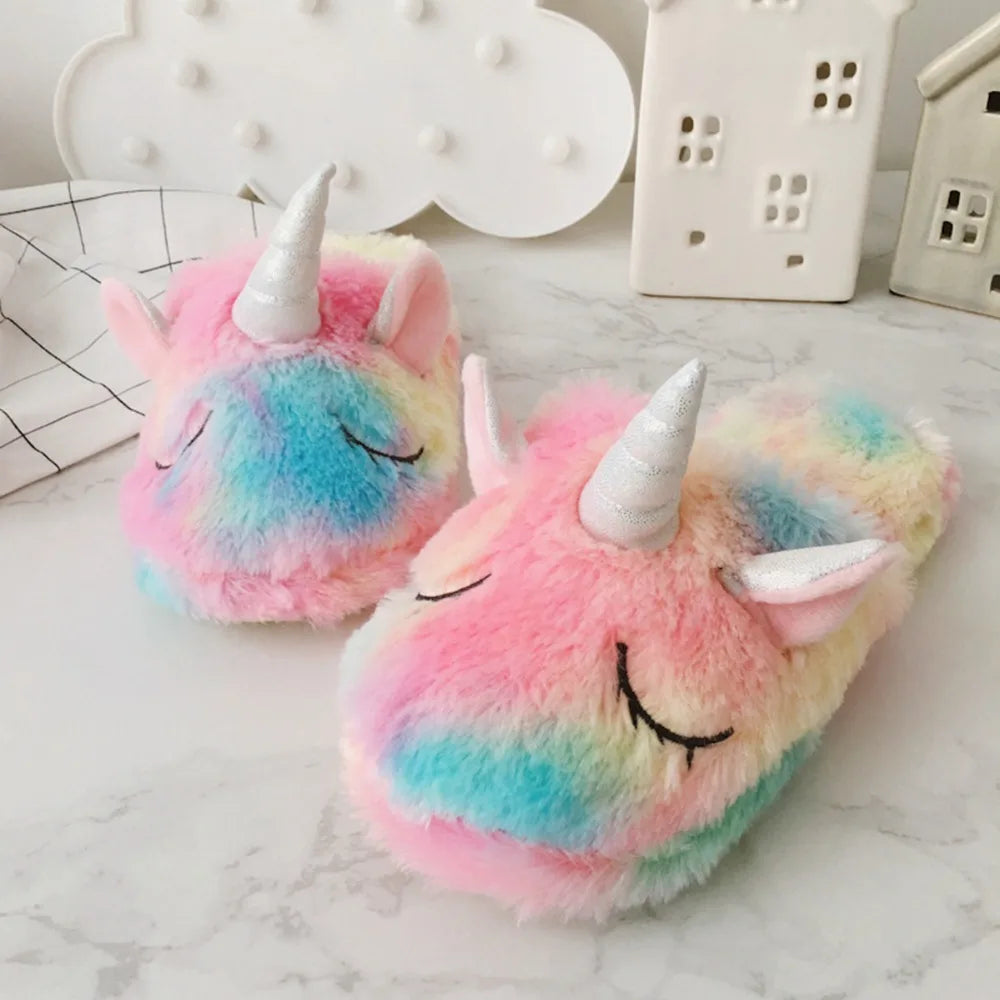 4pcs/set fantastic rainbow plush unicorn toy Ice cream colourful unicorn horn party headband sleeping eye mask toys fanstastic