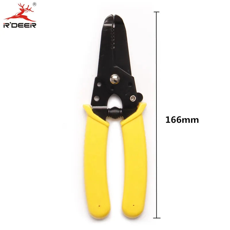 RDEER Wire Stripper 166mm AWG Single Wire Sizes 16/18/20/22/24/26 Cutting Edge Cable Automatic Wire Stripper Hand Tools