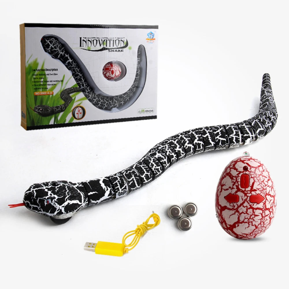 Novelty Rc Snake Naja Cobra Viper Remote Control robot Animal Toy with USB Cable Funny Terrifying Christmas kids Gift