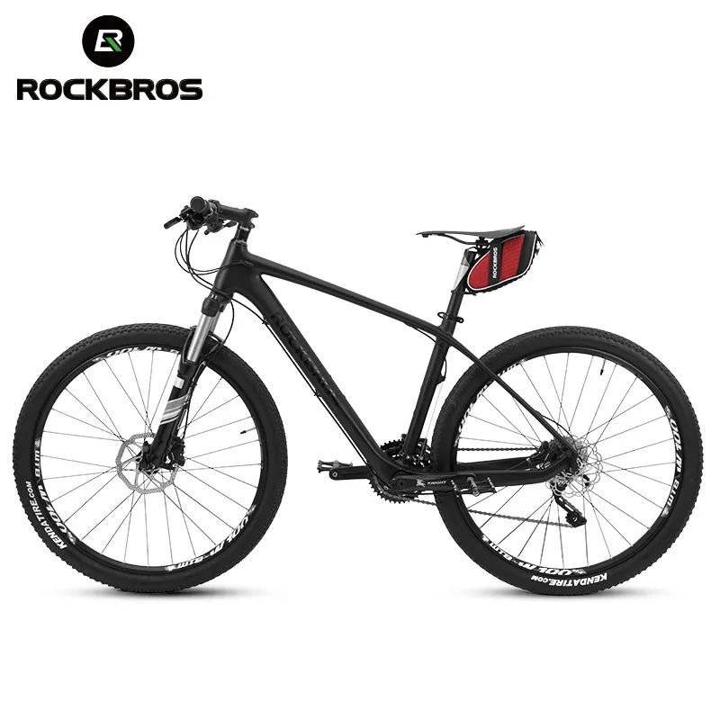 ROCKBROS Bike Bag 3D Shell Rainproof Saddle Bag Reflective Bicycle Bag Shockproof Cycling Rear Seatpost Bag MTB Bike Accessories