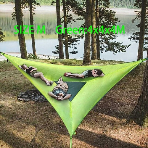 Hammock Outdoor Hanging Triangular Mesh Adult Field Camping Aerial