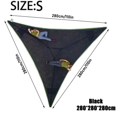 Hammock Outdoor Hanging Triangular Mesh Adult Field Camping Aerial