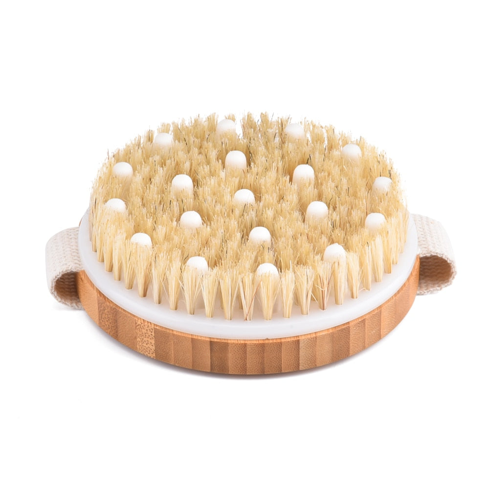 Handheld Natural bristles Bath brush Body Massage