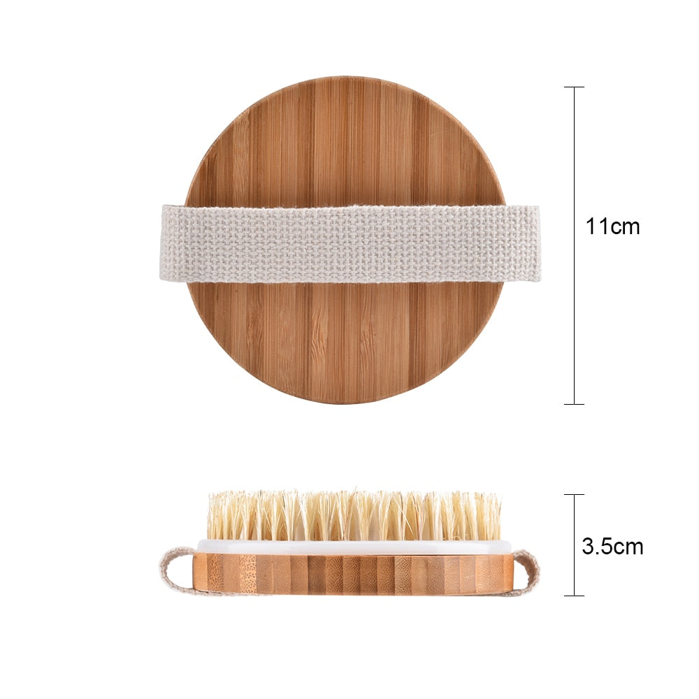 Handheld Natural bristles Bath brush Body Massage