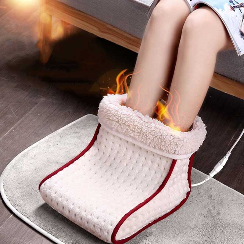 Heated Cosy Electric Warm Foot Warmer Washable Heat 5 Modes Heat