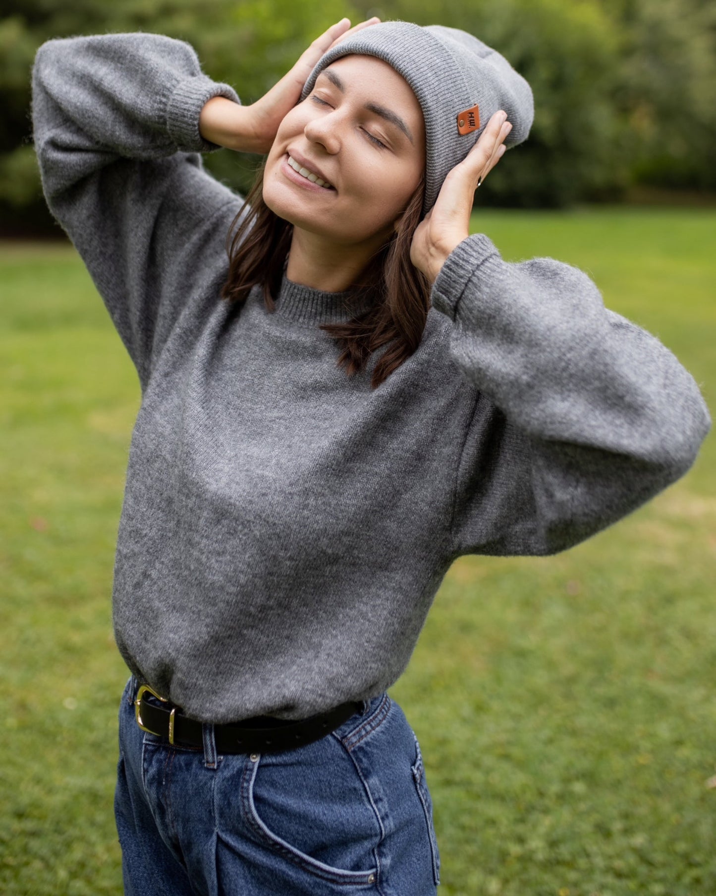 HAAKWEAR Knit Cuffed Beanie - Koala Gray