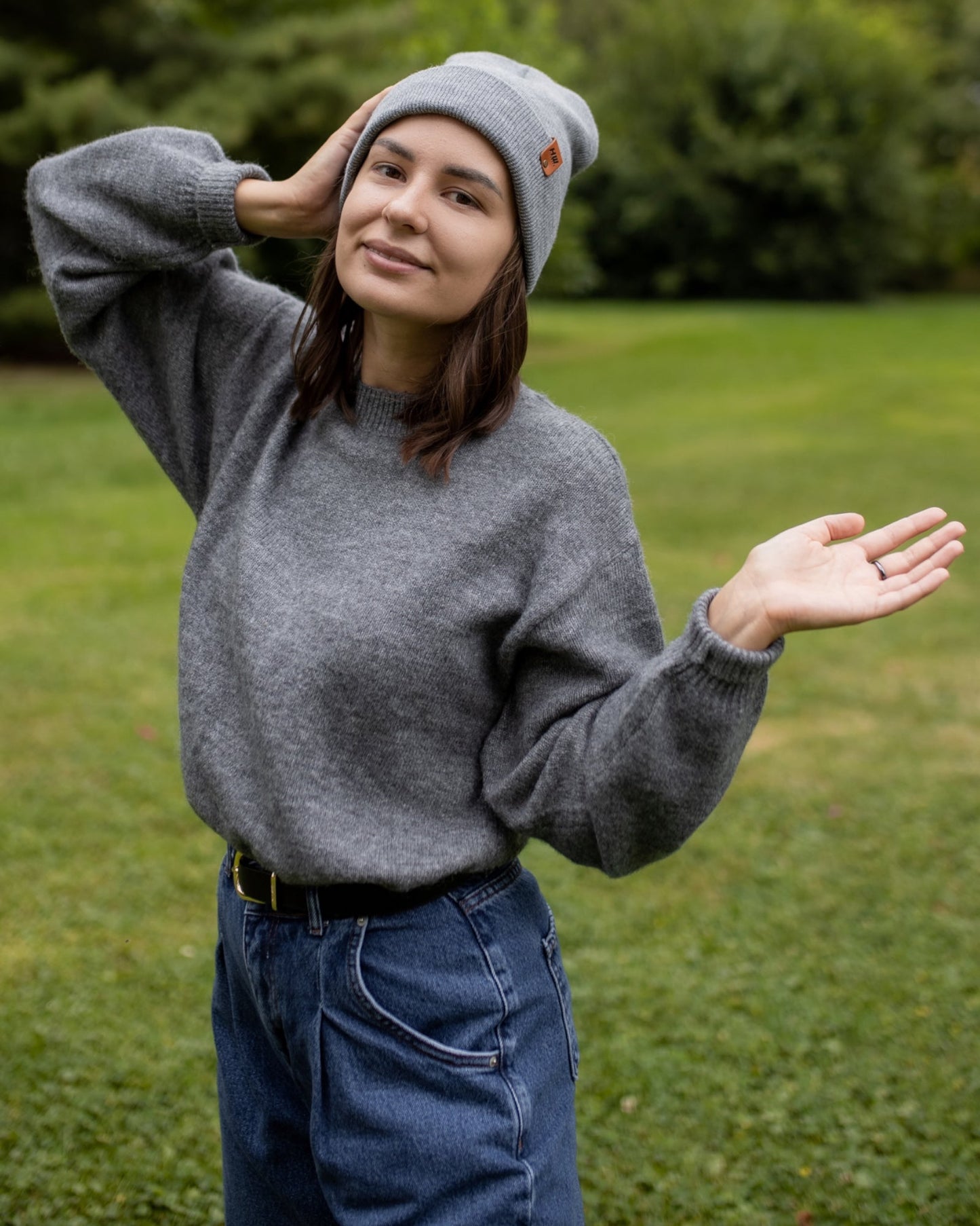 HAAKWEAR Knit Cuffed Beanie - Koala Gray