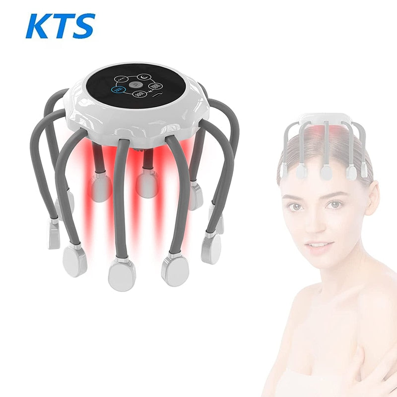 Kts Electric Head Massager Octopus Scalp Massage Music 5 Modes 14