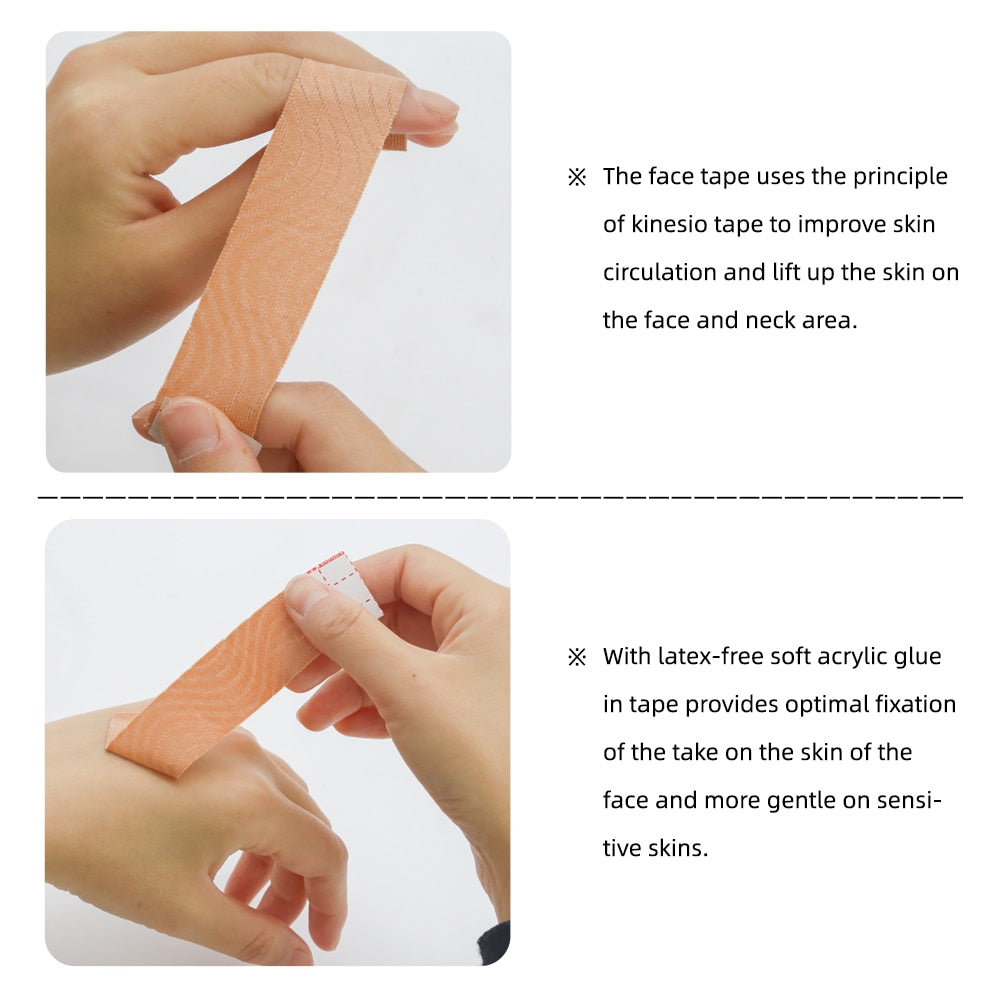 Kindmax Kinesiology Tape For Face V Line And Neck Eyes Area Lifting