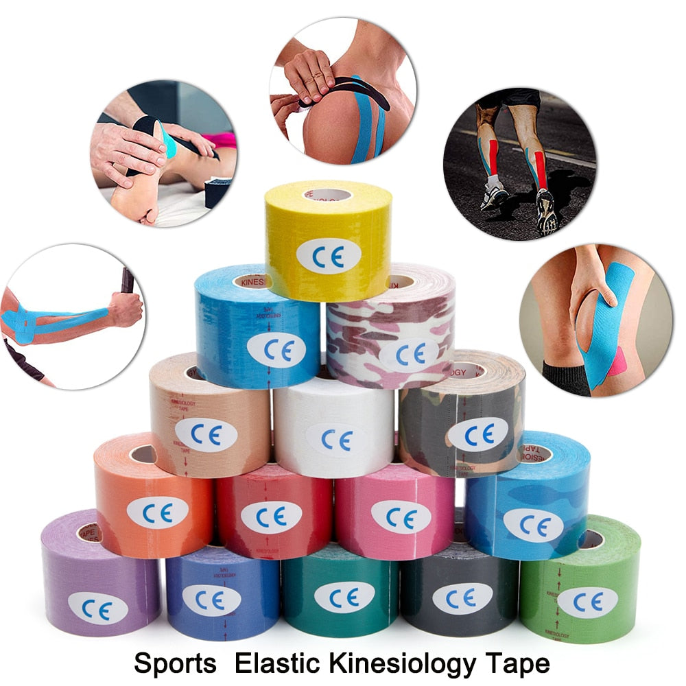 Kinesiology Tape First Aid Bandage Sports Cotton Elastic Adhesive