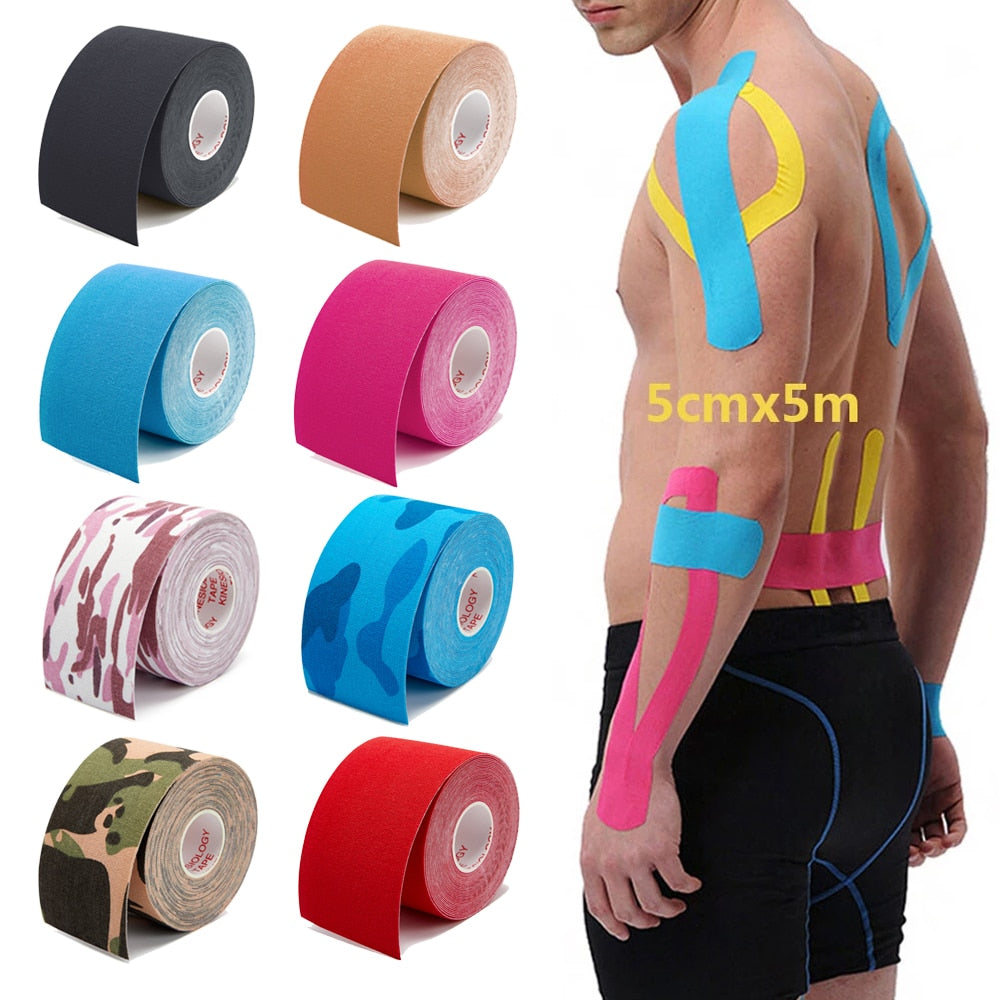 Kinesiology Tape First Aid Bandage Sports Cotton Elastic Adhesive