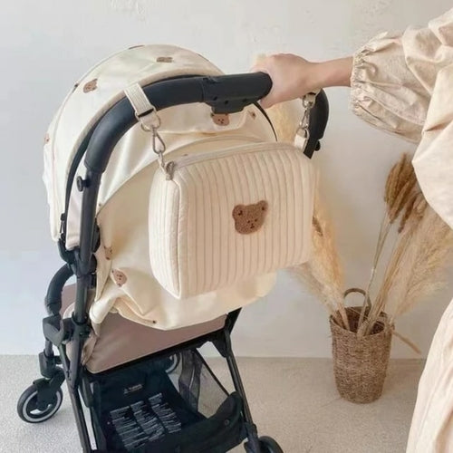 Korea Style Newborn Baby Care Diaper Bag Mummy Shoulder Bag Embroidery