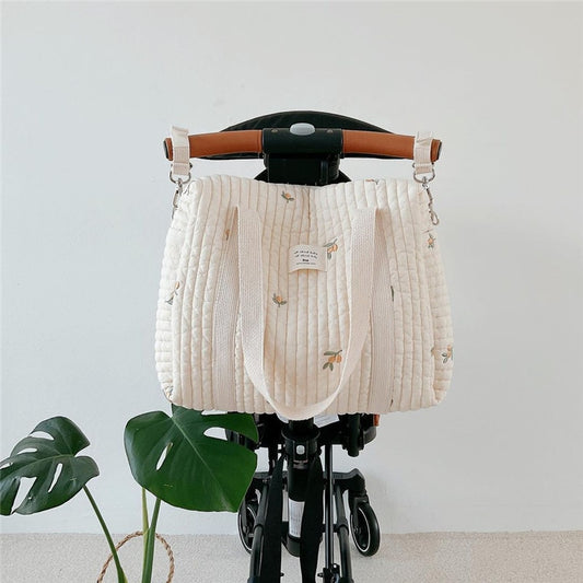 Korea Style Newborn Baby Care Diaper Bag Mummy Shoulder Bag Embroidery