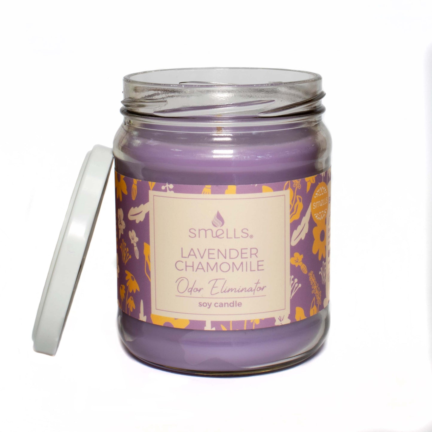 Lavender Chamomile Odor Eliminator Scented Candle, 12 oz (2-PACK)