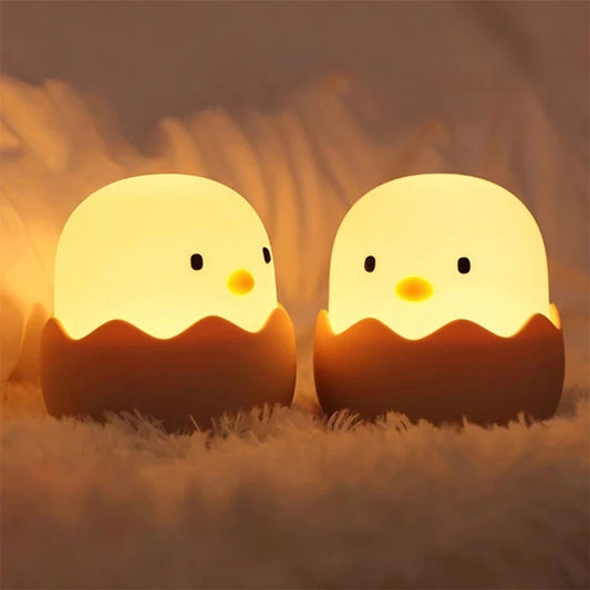 Led Children Touch Night Light Soft Silicone USB Rechargeable Bedroom