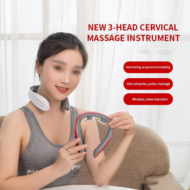 Multi - Function Vibrating Hot Compress Neck And Shoulder Massage