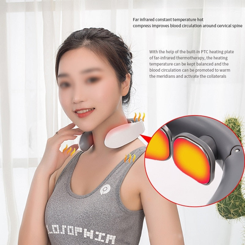 Multi - Function Vibrating Hot Compress Neck And Shoulder Massage