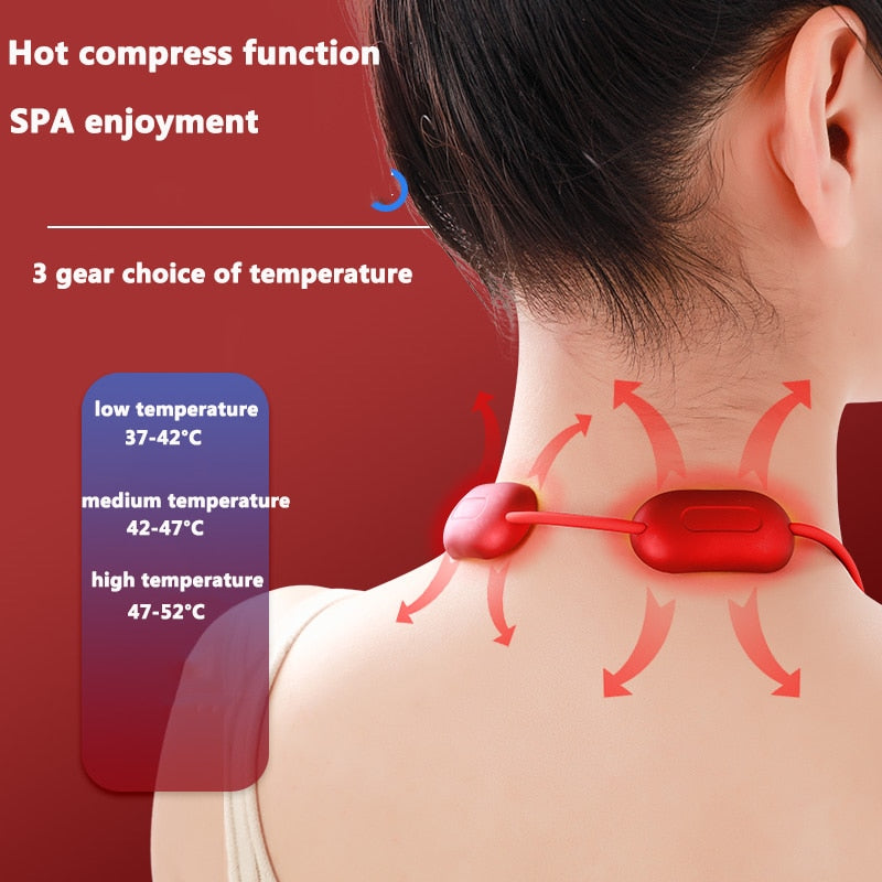 Portable Neck Massager Mini Hanging Cervical Shoulder Massager For