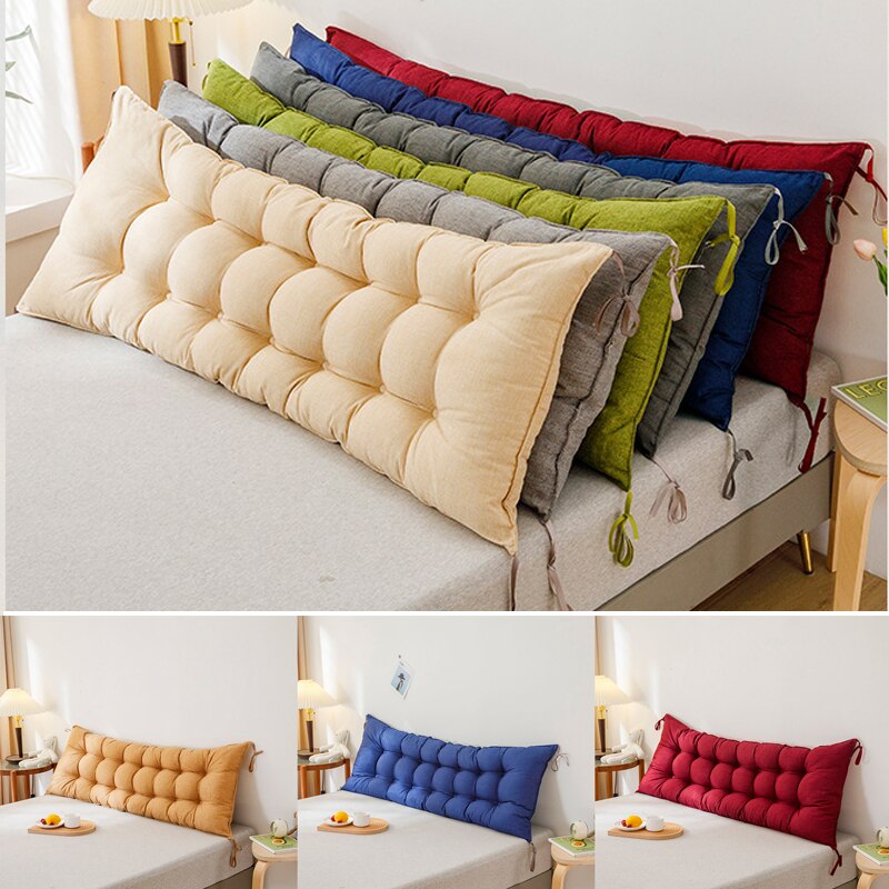 Rectangular Headboard Pillow Triangle Pad Reading Big Cushion Back