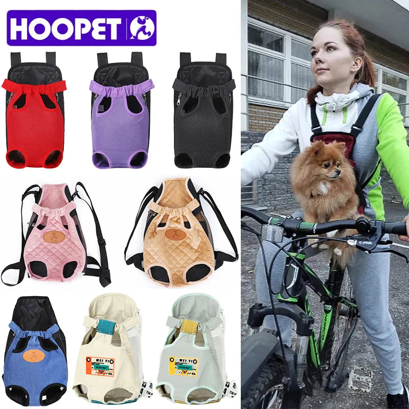 HOOPET Carrier for Dogs Pet Dog Carrier Backpack Mesh Outdoor Travel Products Breathable Shoulder Handle Bags for Small Dog Cats