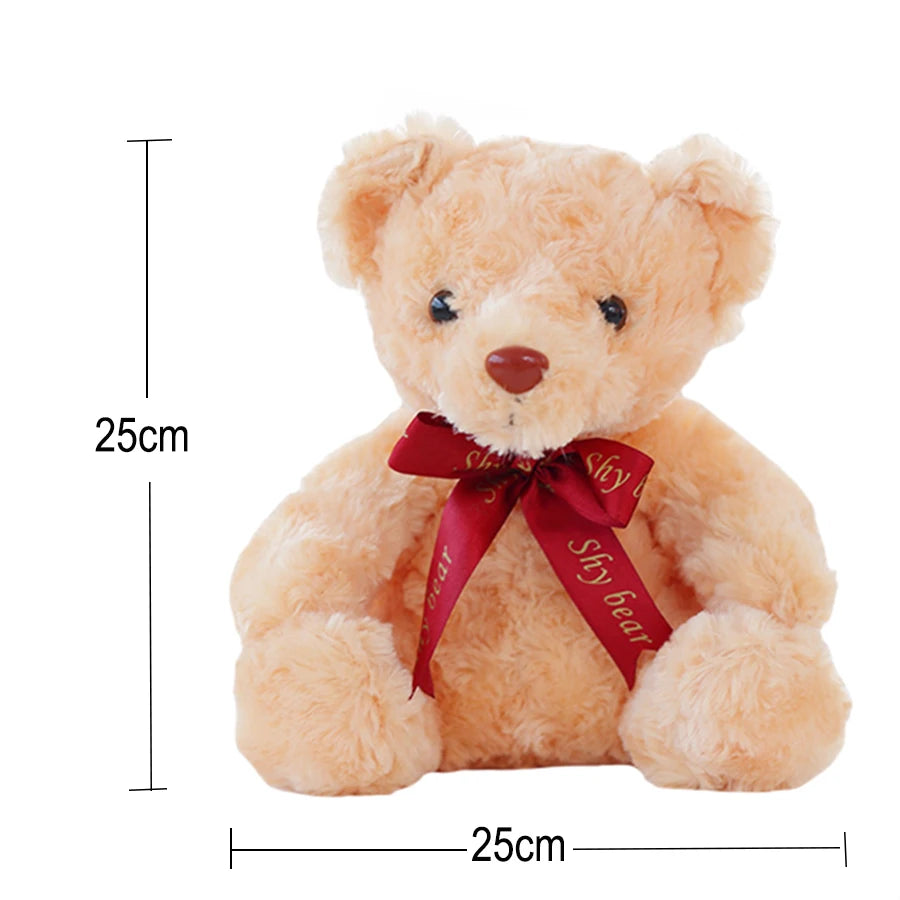 Luminous 25/30/50cm Creative Light Up LED Colorful Glowing Teddy Bear Stuffed Animal Plush Toy Christmas Gift for Kid