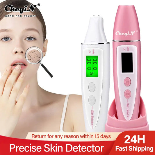 Precise Detector LCD Digital Skin Oil Moisture Tester for Face Skin Care with Bio-technology Sensor Lady Beauty Tool Spa Monitor