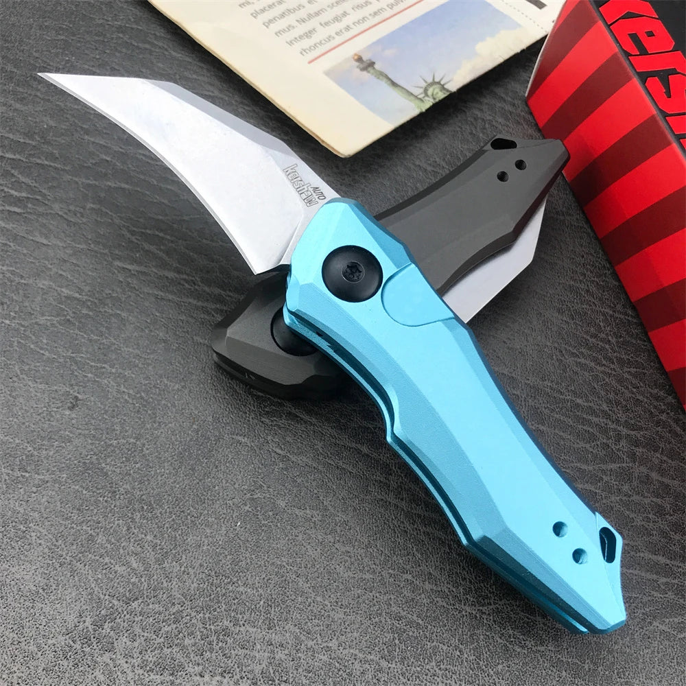 Kershaw 7350 Launch 10 Folding Pocket Knife EDC Self defense 9Cr18 Blade Aluminium Alloy Handle Outdoor Survival 7250 Knife Tool