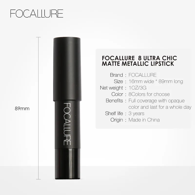 FOCALLURE 31 Colors Matte Lipstick Pencil High Crayons Gloss Long-lasting Waterproof Lip Balm Pen Makeup Cosmetics for Women