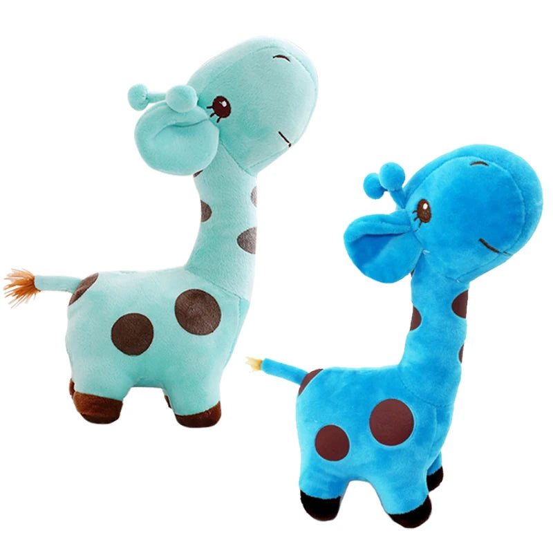 18cm Cute Giraffe Plush Toy Pendant Soft Deer Stuffed Cartoon Animals Doll Baby Kids Toys Christmas Birthday Colorful Gifts