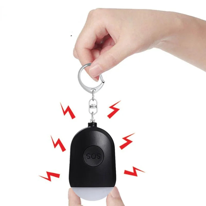 Self Defense Alarm Keychain 130dB for Kid Girl Elderly Personal Safety Scream Loud Emergency Security Protect Alert Rechargeable