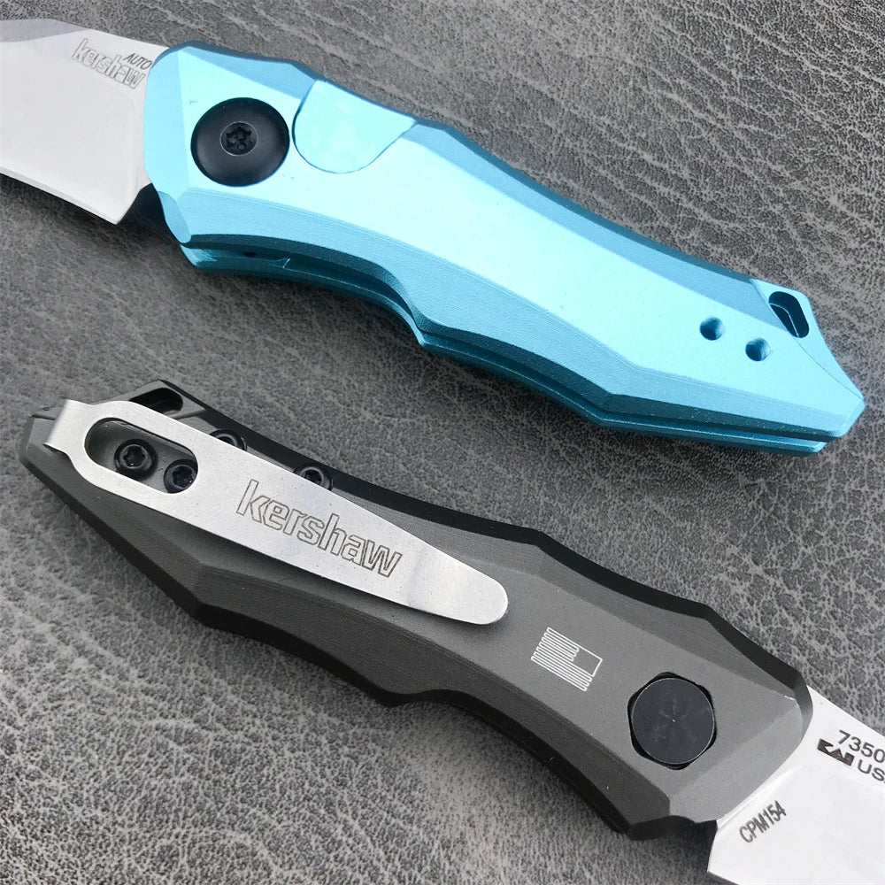 Kershaw 7350 Launch 10 Folding Pocket Knife EDC Self defense 9Cr18 Blade Aluminium Alloy Handle Outdoor Survival 7250 Knife Tool