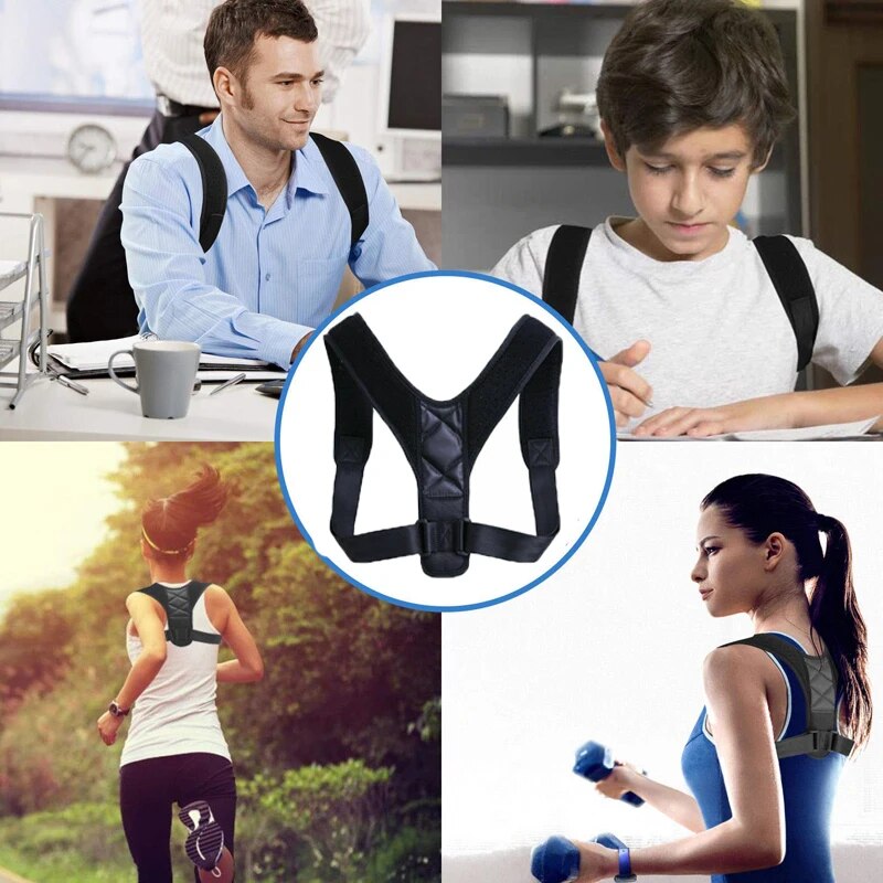 Back Posture Corrector  Belt Adjustable  Clavicle Spine Back Shoulder Lumbar Posture Correction