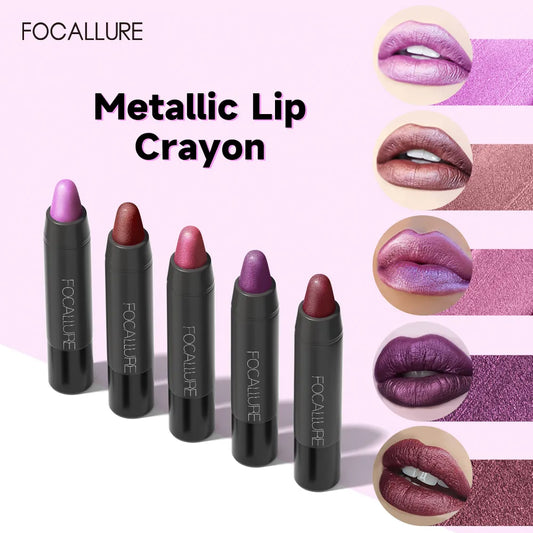 FOCALLURE 31 Colors Matte Lipstick Pencil High Crayons Gloss Long-lasting Waterproof Lip Balm Pen Makeup Cosmetics for Women